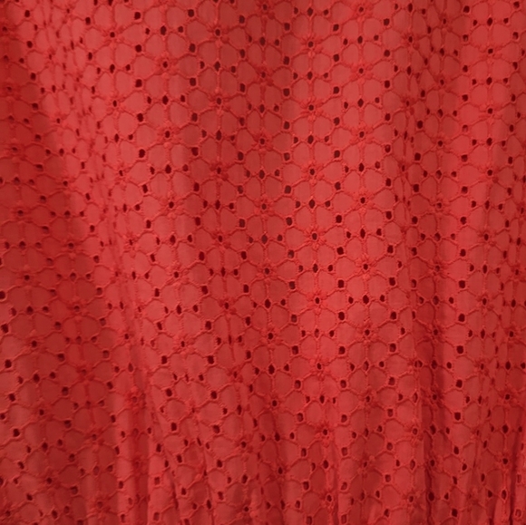 BODEN Broderie Women's Midi Tea Dress In Red Size 14 - Picture 9 of 12